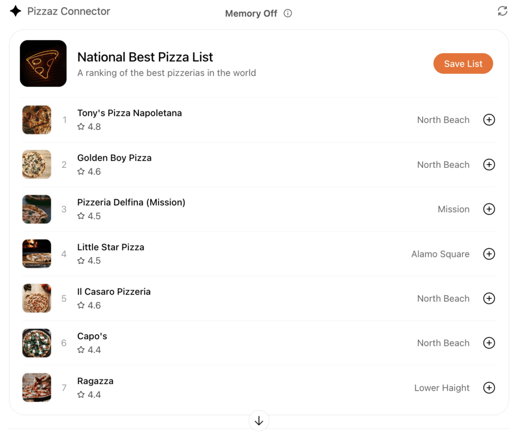 インラインリストサンプル画像