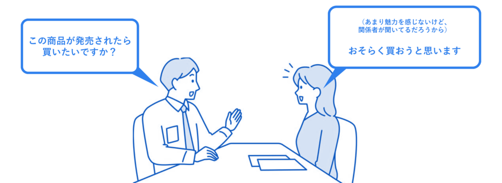 定性調査・インタビューにおける忖度の可能性