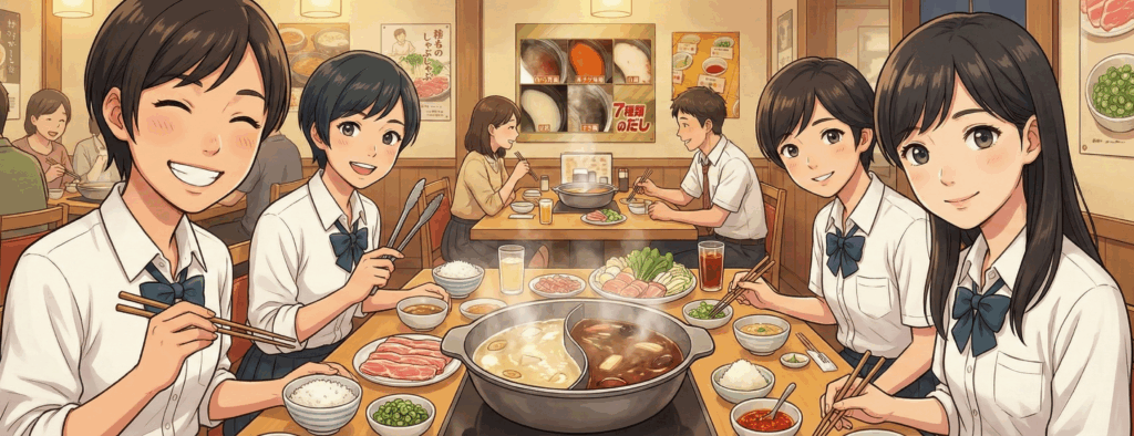 しゃぶ葉でわかものが楽しむ