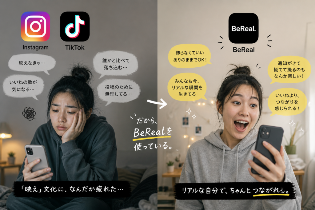 SNS疲れ、BeRealが流行った理由
